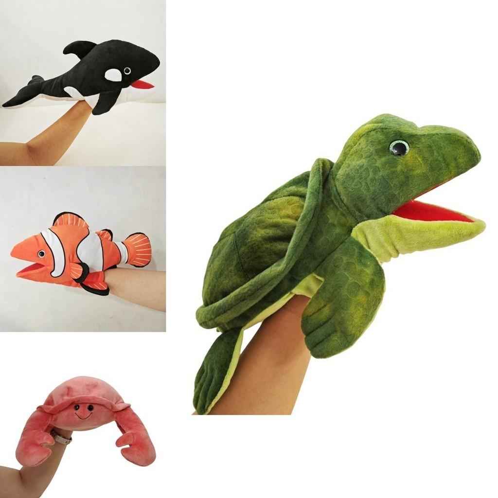 High-quality Plush Marine Animal Hand Puppets Ideal For Parent-child Bonding And Interactive Games Great Kids' Gift Characters)