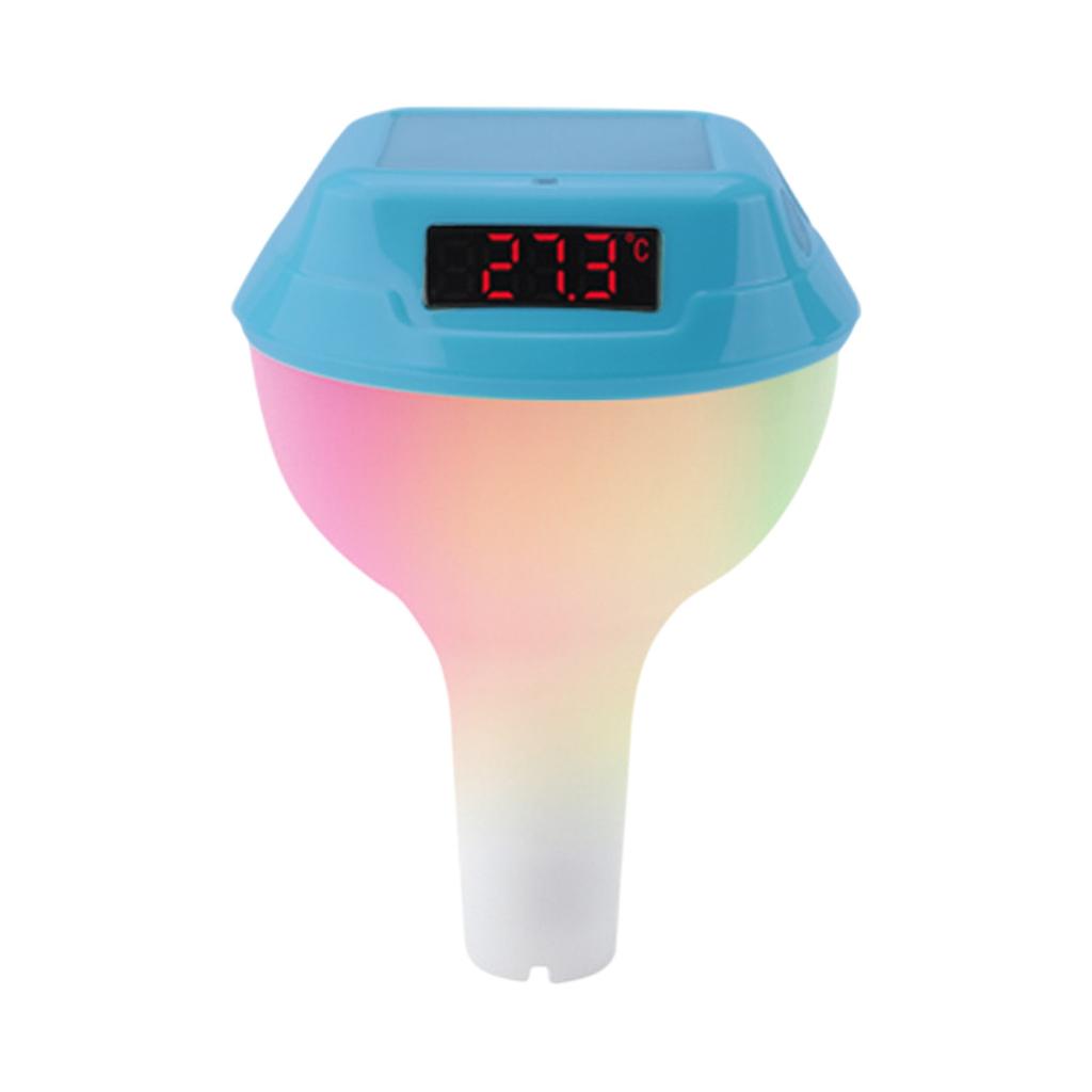 Плавающая ванна, бассейн, гидротерапевтический бассейн с RGB подсветкой, солнечные электронные цифровые термометры