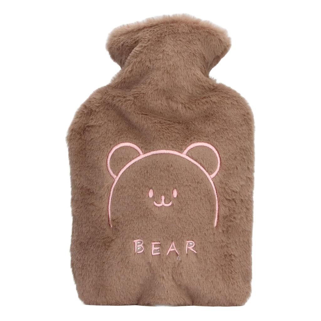 Бутылка для горячей воды 1 л симпатичный съемный плюшевый чехол утолщенный ПВХ анти ожоговый мешок для горячей воды для рук Be
