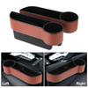 Car Organizer Leather Car Seat Gap Storage Box Seat Gap Slit Box With Charging Hole