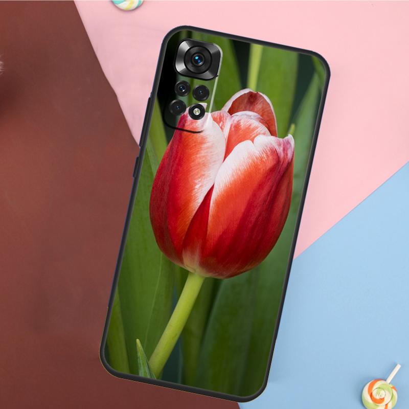 Чехол-цветок тюльпана для Xiaomi Redmi Note 13 14 Pro 12 11 9 10 9S 10S 11S 12S Redmi 14C 10C 12C 13C
