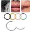 Stainless Steel Nose Ring Lip Ear Cartilage Body Piercing Septum Hoop Jewelry