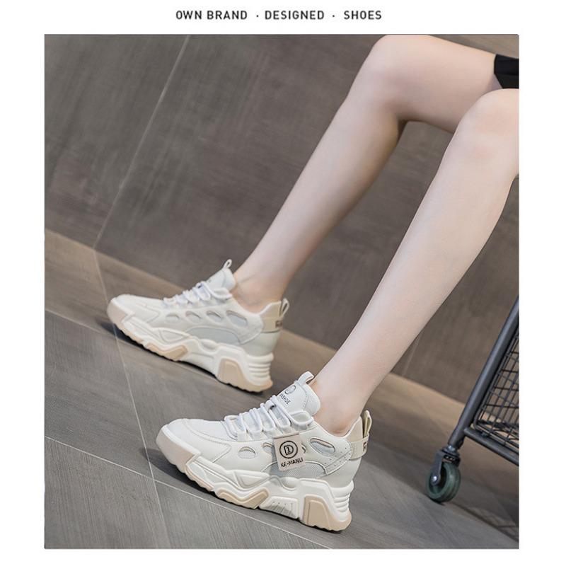 Женские туфли Daddy Shoes, средний верх Hundred Comfortable Muffin, толстая подошва в высоких повседневных туфлях