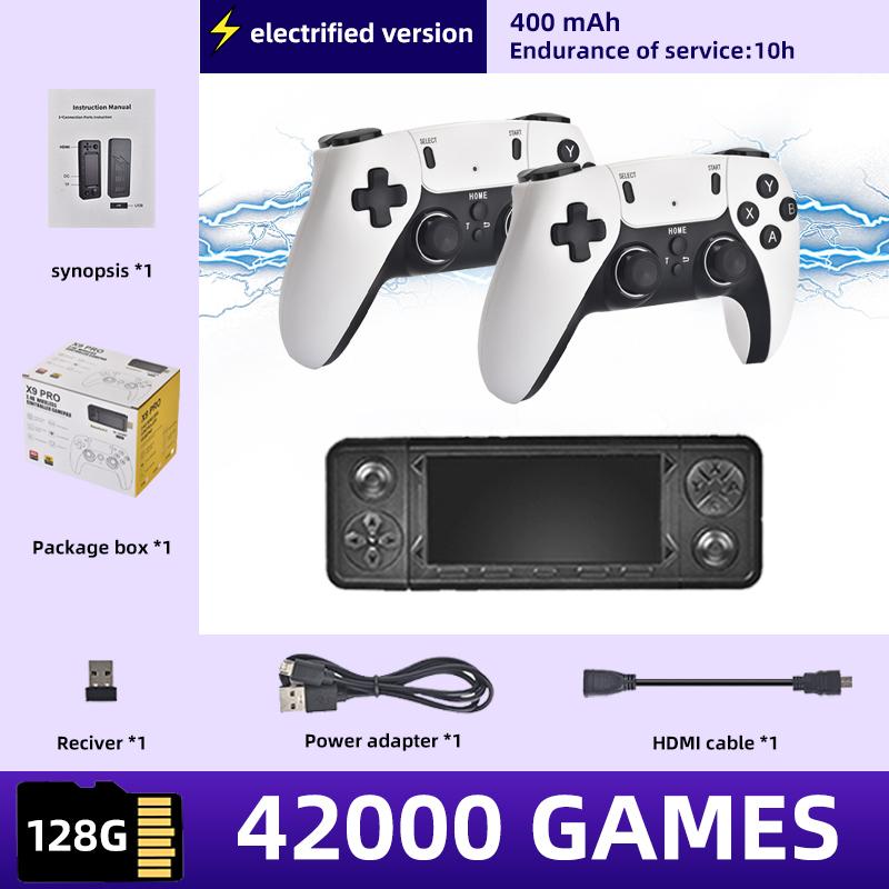 VILCORN X9 Ретро игровая приставка 4K TV HD Игровая консоль 128G 42000 Игры для PS1/PSP/SFC/N64 Эмулятор 3D Классические игры