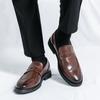 Men Loafers Street Style Brogue Classic Shoes Formal Business Wedding Dress Prom Blazers Tuxedo Party Shoes Large Size