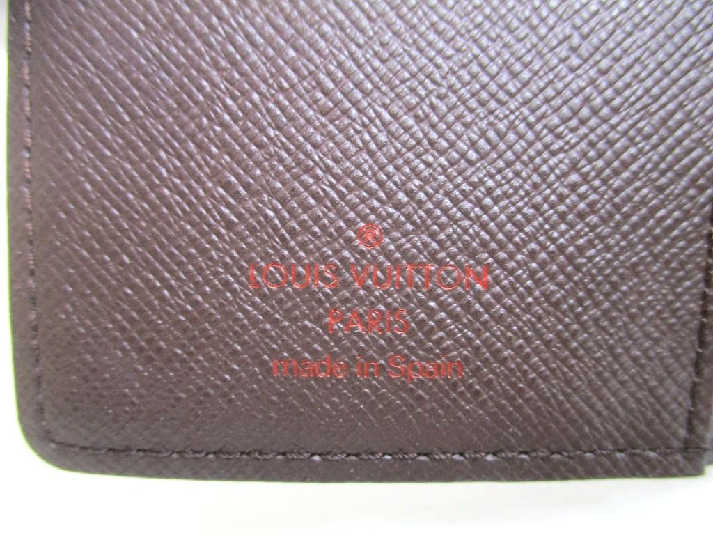 Оригинальный кожаный держатель для документов LOUIS VUITTON Damier, обложка для ежедневника с кольцами, маленький размер #a957 Восстановленный