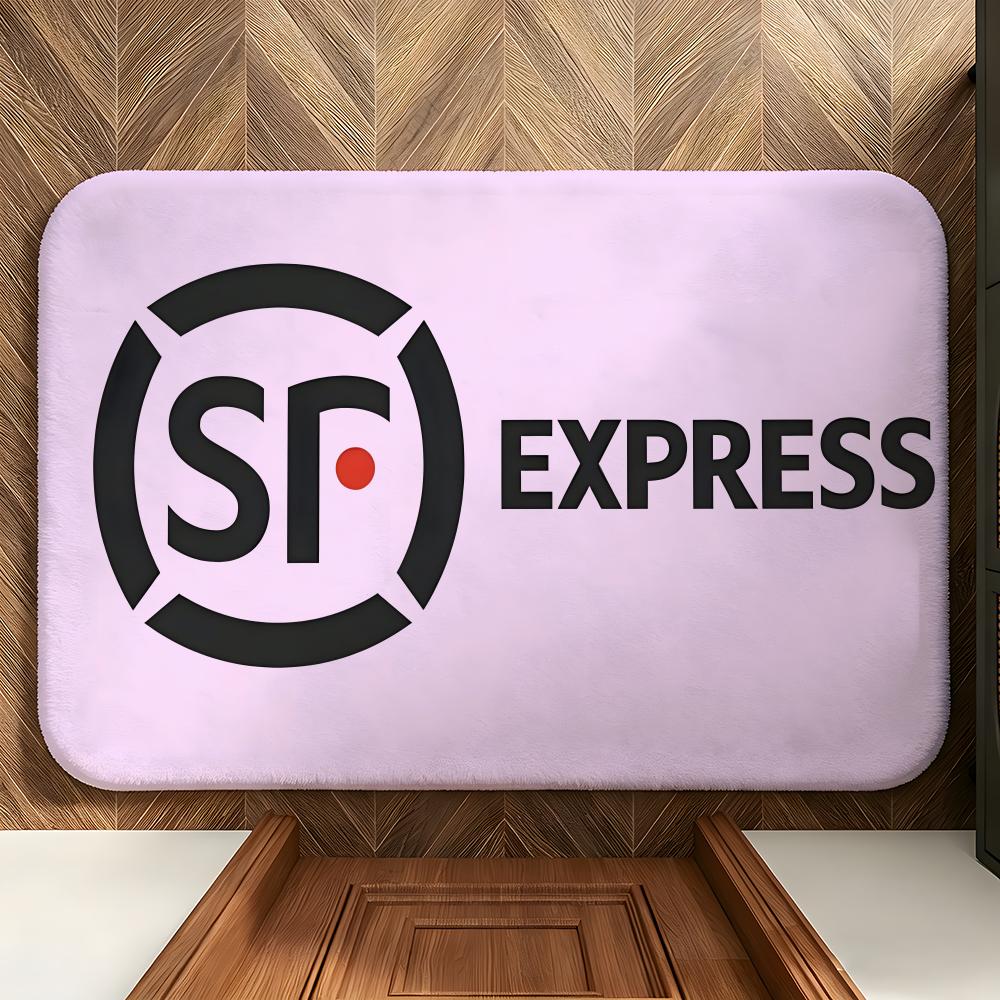 Logistics S-SF E-Express Floor Mat Soft Flannel Entrance Door Mat Non Slip Absorbent Bathroom Bedroom Floor Rug