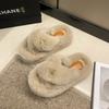 Winter Women Home Indoor Casual Fuzzy Slippers Female Flip Flops Fluffy Shoes Cross Slides Ladies Soft Plush Slippers Size 35-41