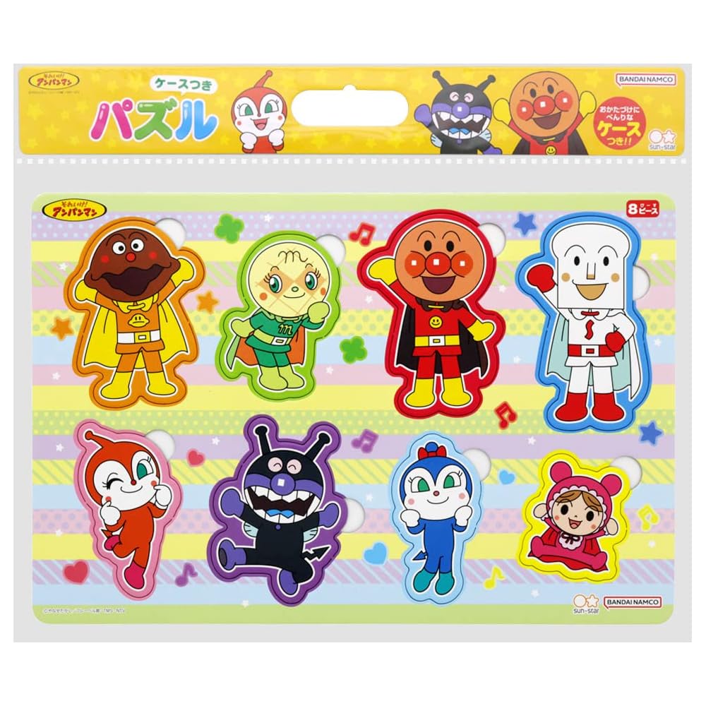 Sunstar Happy Loppy Пазл 8 Деталей Персонаж Анпанман Образовательная Игрушка