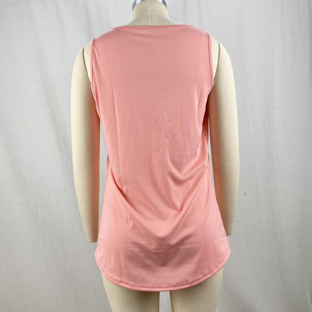 Летняя женская футболка, однотонная, удобная, повседневная, плиссированная, с квадратным вырезом, без рукавов, жилет «ласточкин хвост», футболка