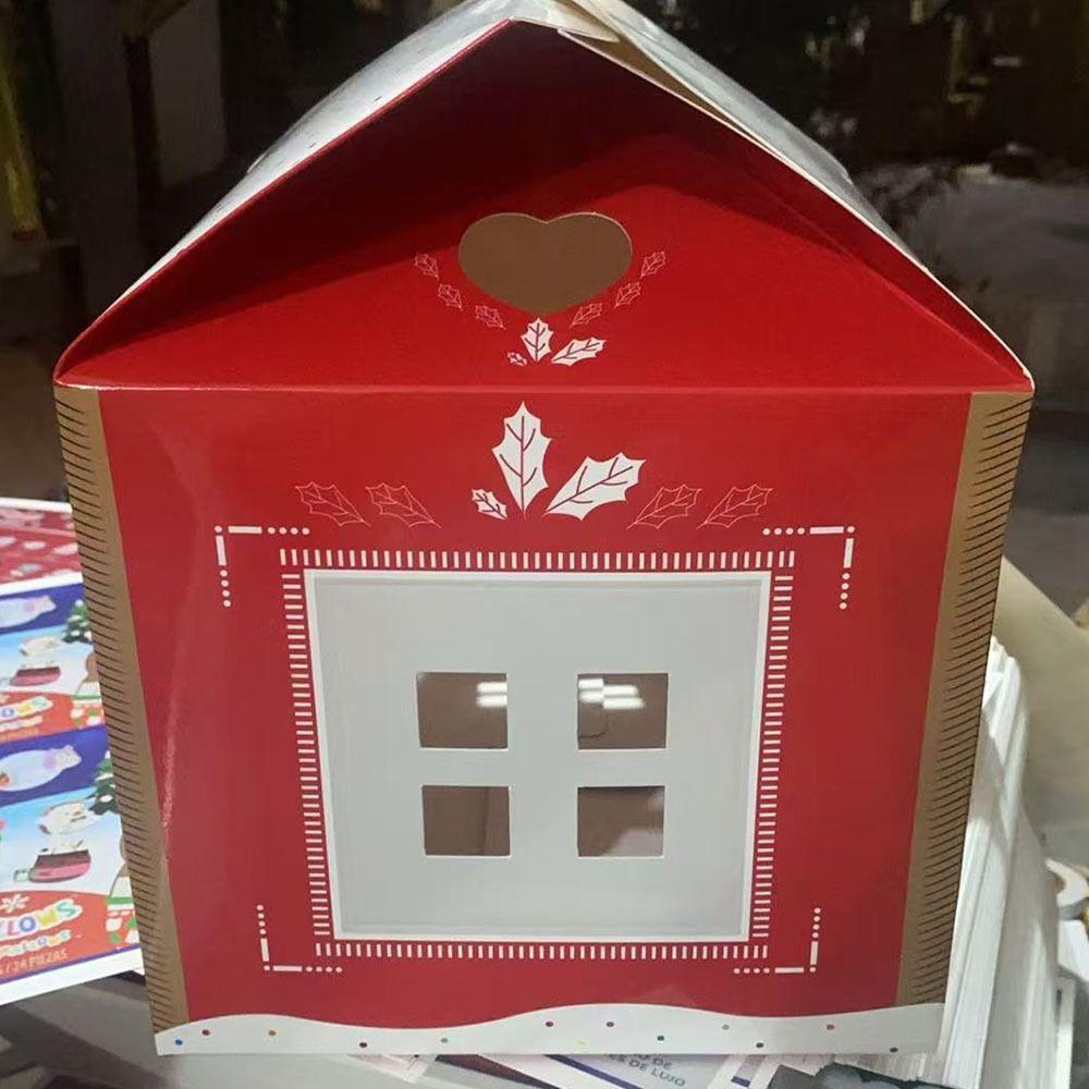 Cute 3D Pop Up Christmas Wonderland Cottage Gift Box Paper Multipurpose Treat Boxes Festive Goodie Bags Christmas Decorations