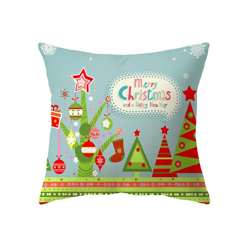 С Рождеством милый Санта-Лось с принтом наволочка для дома, гостиной, украшения дивана, квадратная подушка, наволочка
