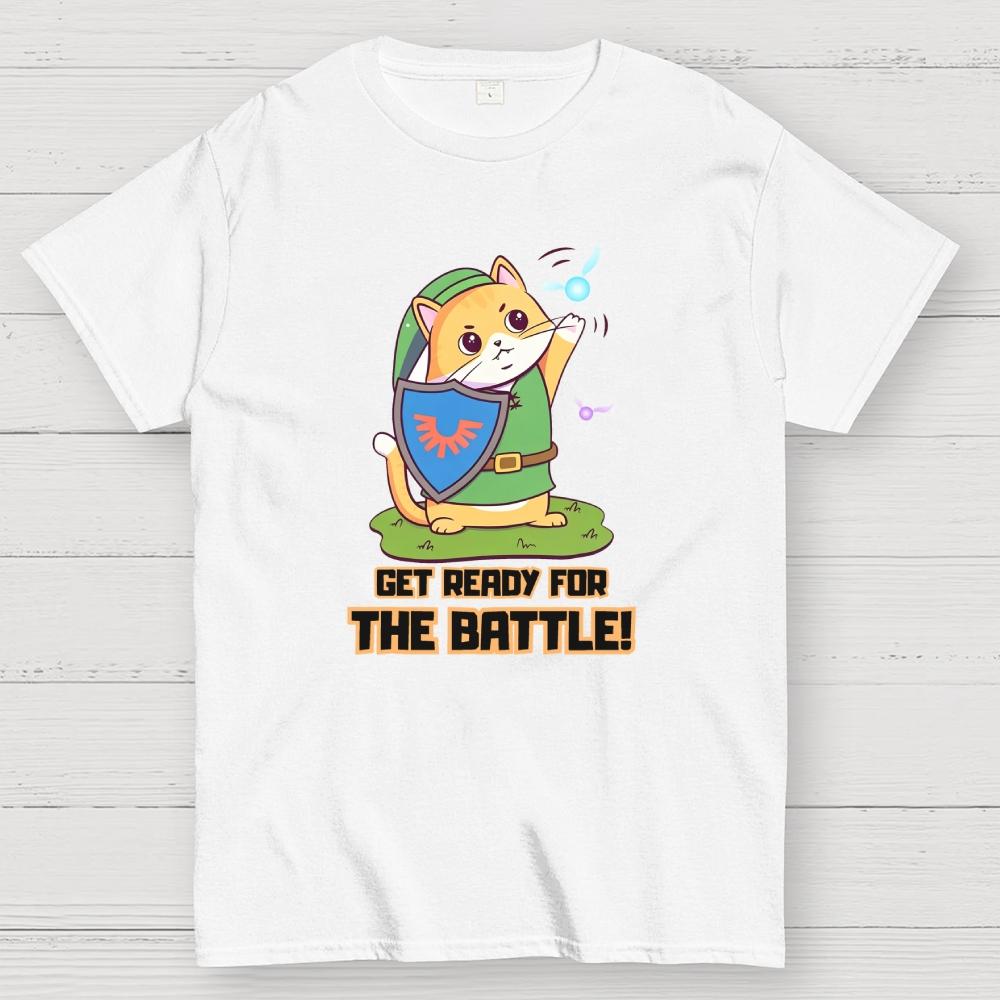 Get Ready For The Battle! Cat Cotton Casual Cool Loose T-Shirt