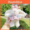 Dress Drooping Plaid Ear Rabbit Plush Keychain Backpack Pendant Cute Gift Kids