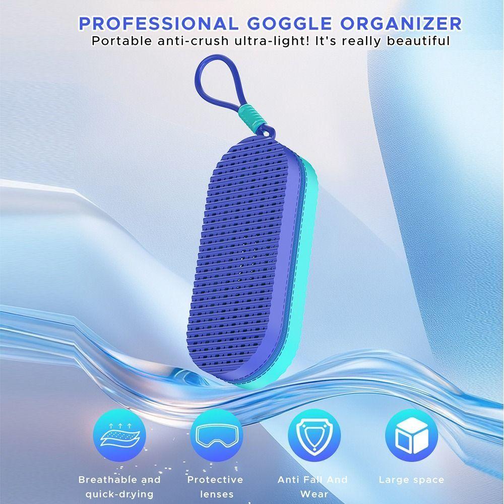 Silicone Swimming Goggles Case Breathable Glasses Protection Box Sports Equipment