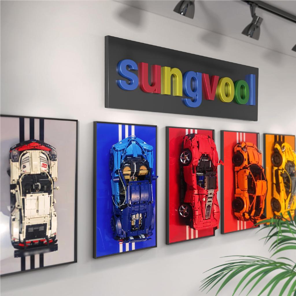 Sungvool Building Block 42206 F1 Race Car Display Wallboard with LEGO Technic Oracle Red Bull Racing RB20 F1 Not Made of Maximize Aluminum Alloy