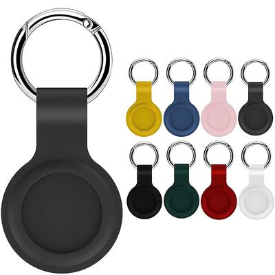 Чехол для Apple Airtags Чехол для Airtag Жидкий силикон Защитный корпус Аксессуары для трекера Противоцарапающая накладка Брелок Чехол для Airtag