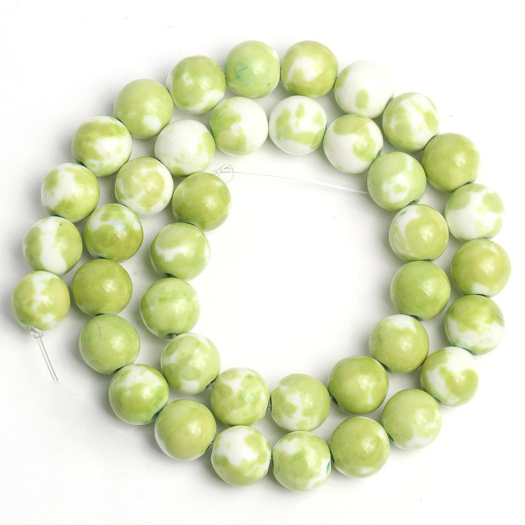 1 нить/пакет 6/8/10 мм натуральный дождь цветок яшма каменная бусина разноцветные круглые свободные бусины для ювелирных изделий DIY серьги изготовление браслетов аксессуары