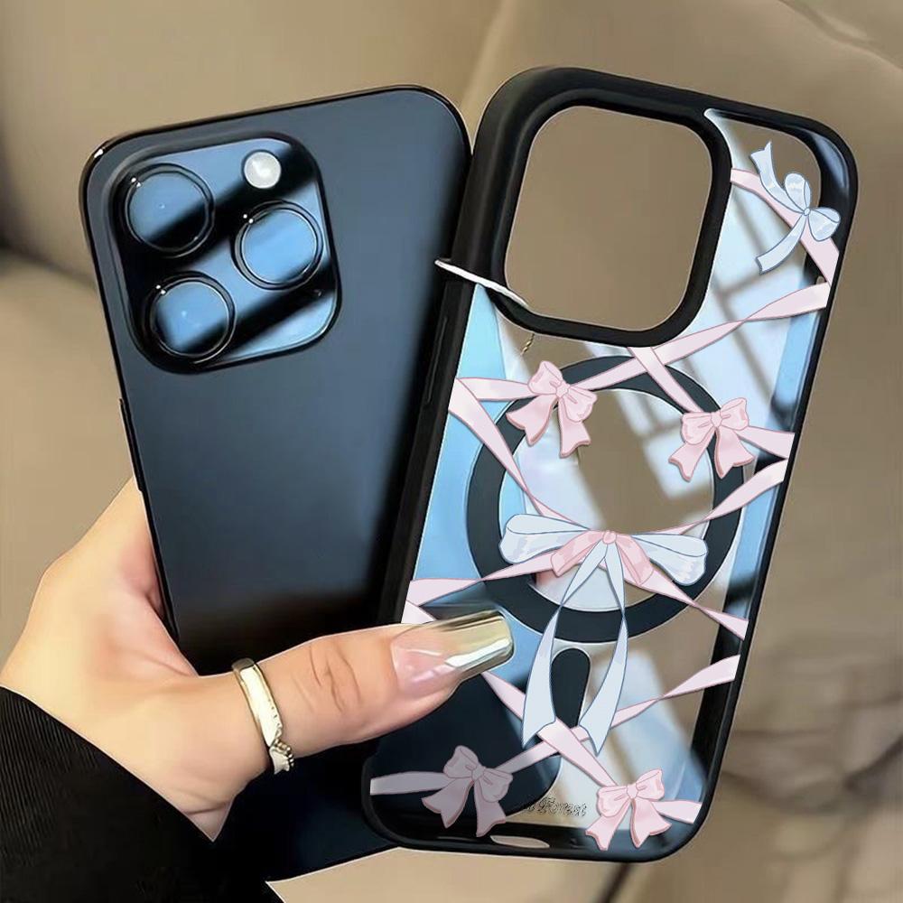 Магнитный чехол для телефона для iPhone 11 12 17 14 15 Pro Max 15 14 16 Pro13 14 15 16 Противоударный чехол Магнитное кольцо Mag-Safe Задняя крышка