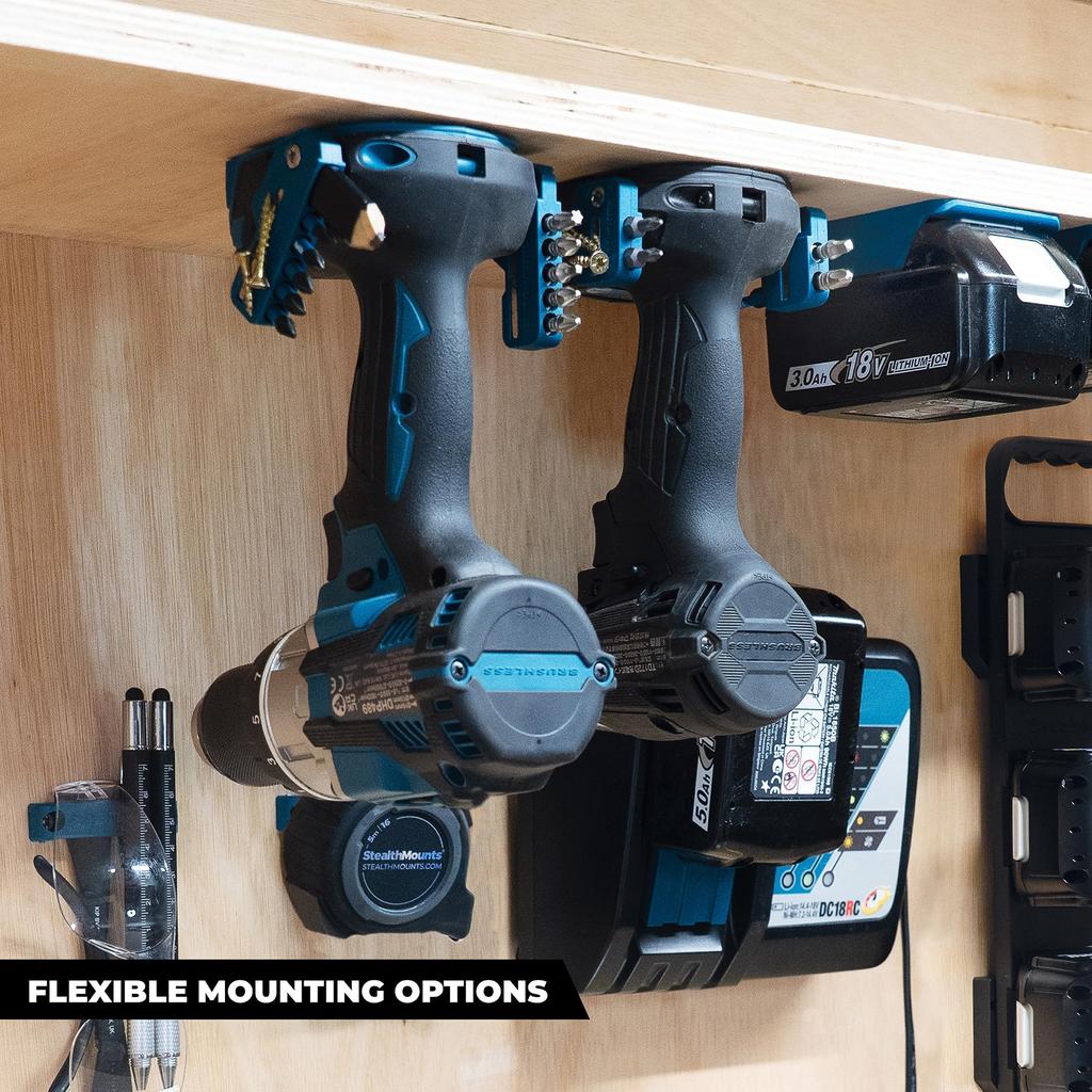 Скрытое крепление Крепление инструмента для Makita LXT Blue (4 упаковки) TM-MK18-BLU-4