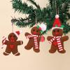 3pcs Set Christmas Gingerbread Man Hanging Ornaments Christmas Tree Decorations  Christmas