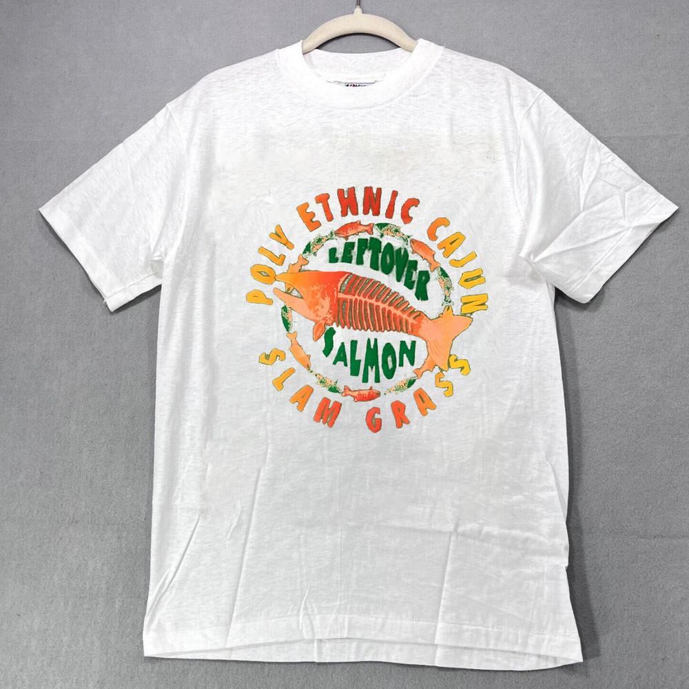 VTG 90s Leftover Salmon Band Gift Funny White S to 5XL Concert Shirt CA076