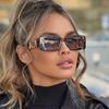 Luxury Brand Small Rectangle Sunglasses Women New Fashion Black Square Sunglasses Ladies Trend Punk Eyeglasses For Male
