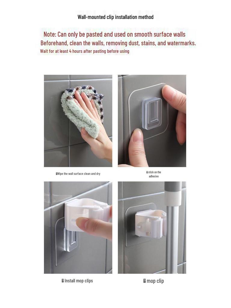 All-in-One Lazy Mop with Hand-Free Wash & Stainless Steel Pole for Wet/Dry Use