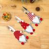 Faceless Old Man Knife and Fork Set with Rudolph Cutlery for Christmas Decorations