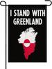 I Stand With Greenland For Greenland Lovers Greenland Yard Ags for Decor,12x18 Inch Garden Ags Tapestry Double Sided Far LLX