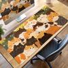 Kawaii Animal Illustration Mouse Pad Large Offices Table Mats Computer Accessories Rubber Non-slip Carpet Simple Lock Edge Rugs