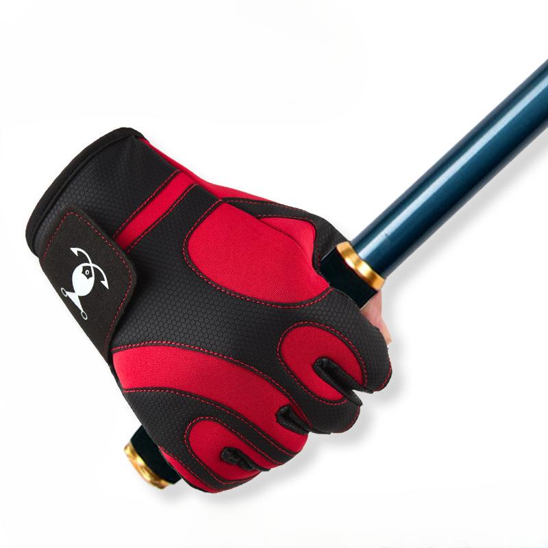 Новые перчатки для рыбалки Luya с тремя пальцами, мужские, нескользящие, износостойкие, для рыбалки на открытом воздухе, снаряжение, перчатки для рыбалки на лету и со скал