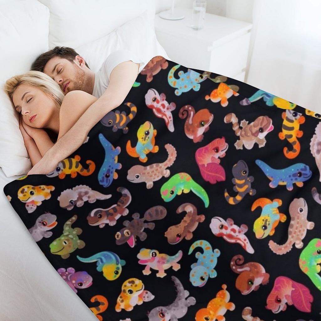 Gecko Throw Blanket Nap Bed linens Stuffeds halloween Blankets