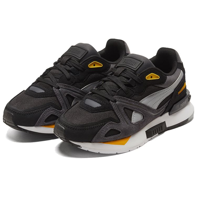 Puma Mirage Mox Prism Ткань Слоистая Кожа Удобные Низкие Повседневные Кроссовки Унисекс Кроссовки Черный Серый Белый 380512-02