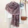 Ethnic Style Cashew Print Long Scarf for Women with High-end and Versatile Classic Pattern for Travel Sunscreen Shawl