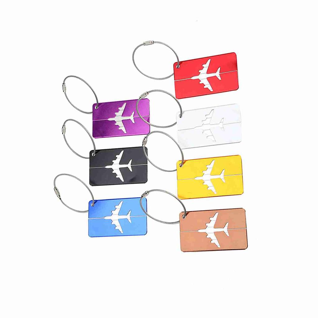 7 шт./компл. Бирки для дорожного багажа из алюминиевого сплава, идентификационные бирки, дорожные этикетки, аксессуары