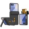Ударопрочный Чехол-Крышка с Петлей для Samsung Galaxy Z Flip 7 6 5 Flip7 Flip6 Zflip7 Чехол-Кошелек с Отсеком для Карт Складные Чехлы