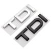 1Pc 3D ABS Black TDI Logo Letters Car Trunk Emblem Badge For A3 A4 A5 A6 A7 A8 Q2 Q3 Q5 Q7 Q8 TDI Sticker Accessories