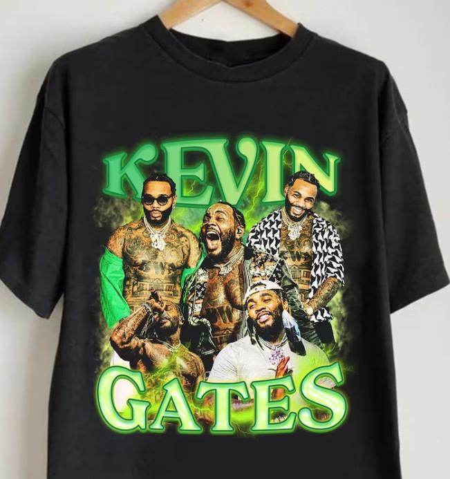 Kevin Gates Gift For Fans Cotton Black Full Size Men Women T Shirt Unisex T-Shirt