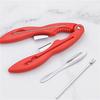 Набор кусачек для крабовых орехов с нескользящей ручкой, вилки для лобстеров из морепродуктов и открывалка для шелухи