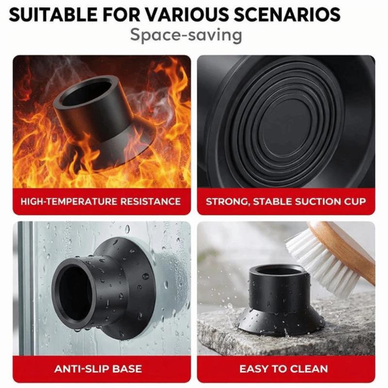 4Pcs Gas Stove Foot Pads Non-Slip Suction Cup Replacement Mats Easy Install Heat Resistant for Kitchen Gas Cooker