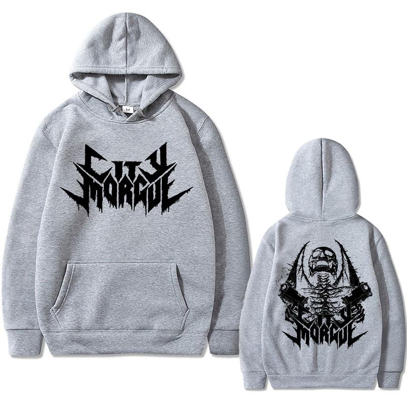 Streetwear Rapper City Morgue Print Hoodie Men Women Hip Hop Harajuku Sweatshirt Zillakami Sosmula Hoodies Vintage Top Pullover