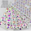   Glass Crystal Shape Rivoli Sewing Stones Flatback Sew On Rhinestones For Garment Clothes Bags