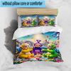 3PCS Tele-tubbies Celebration 3pcs Bedding,Including 3PCS Duvet Cover And 2pcs Pillowcases Perfect for Christmas,Ideal for Bedroom, Dormitory
