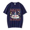 Retro Manga Style SAFETY EDUCATION  Graphic Print Tshirt Men Women Fashion Crewneck Cotton Tee Streetwear Y2K Wind Oversize Top