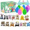 12/13/24/48/100pcs Hunt Egg Easter Eggs Filled Gift Surprise Eggs Fillable Opening Eggshell Kids