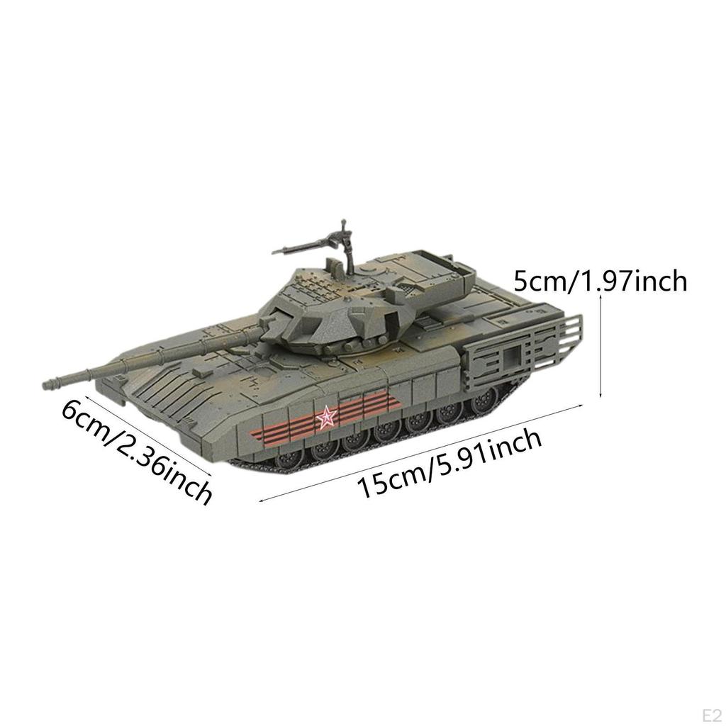 Модель танка в масштабе 1/72 - Коллекционная, Настольное украшение, Подарок на день рождения, Игрушка-симулятор сборки