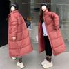 Winter Long Parkas Jacket Women Casual Thick Down Cotton Puffer Coat Windproof Warm Quilted Outwear Loose Standing Collar Cotton Jacket