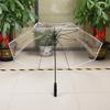 Eco-friendly Large PVC Transparent Golf Umbrella - Windproof, Rainproof, Sturdy, Long Handle with Print Logo