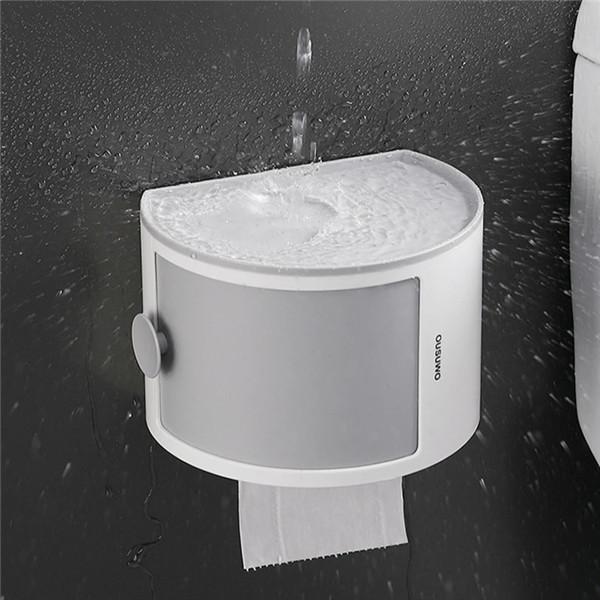 1 шт., держатель для туалетной бумаги для ванной комнаты, коробка для бумажных салфеток, пластиковый диспенсер для унитаза, настенный ящик для хранения рулонной бумаги с бесплатной перфорацией